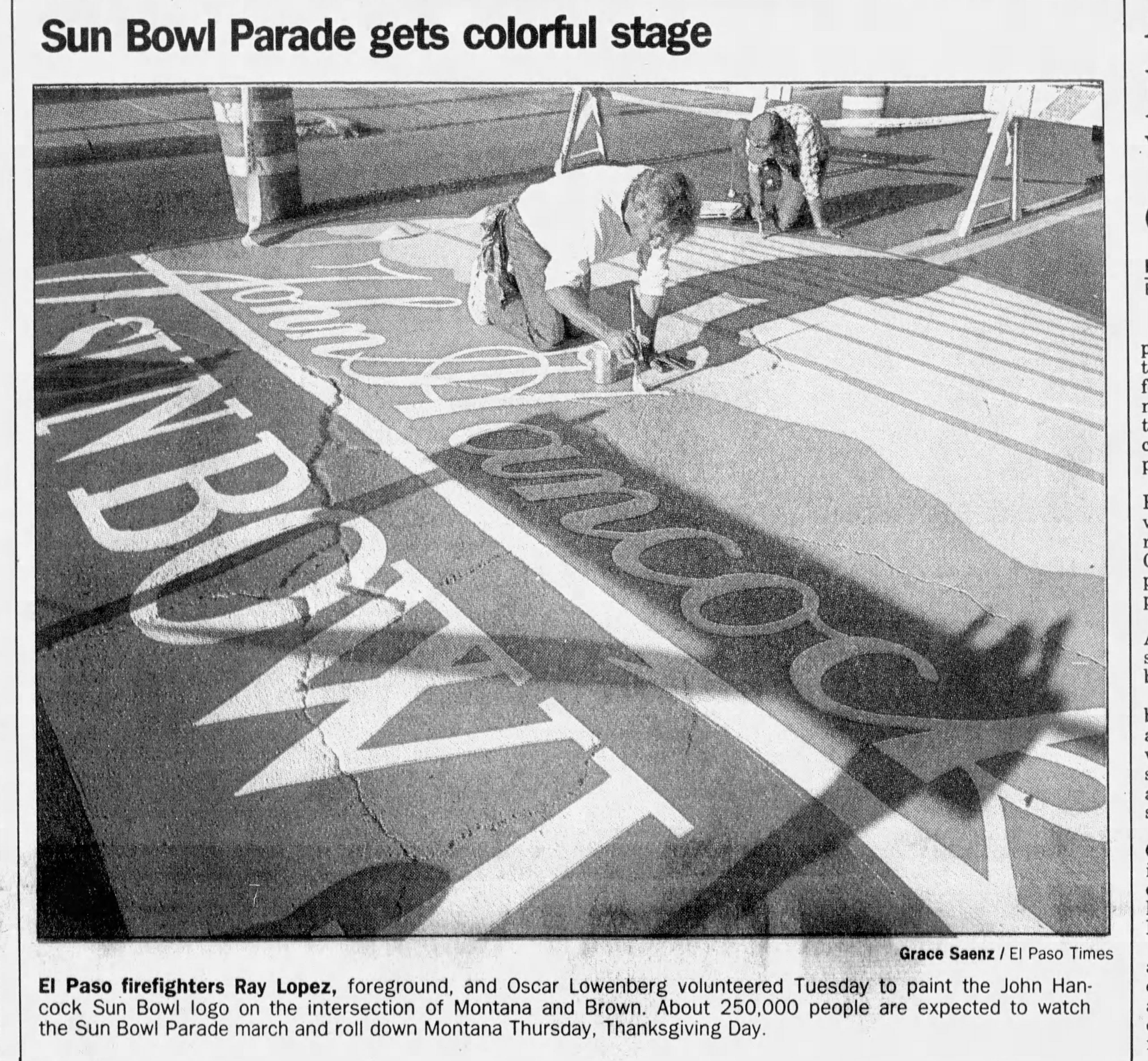 Sun Bowl A look back at previous football games