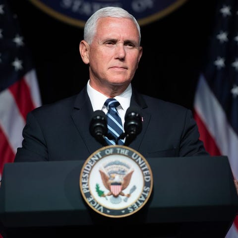 In this file photo taken on August 9, 2018 US Vice