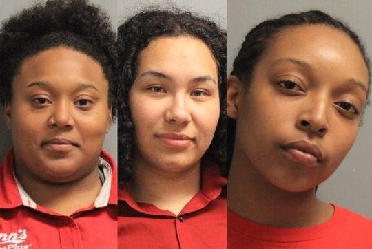 (From left) Narissa Nichole Francis, Emily Renee Johnson and Alexis Chantel Wright