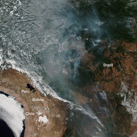 This true-color image was captured by the VIIRS se