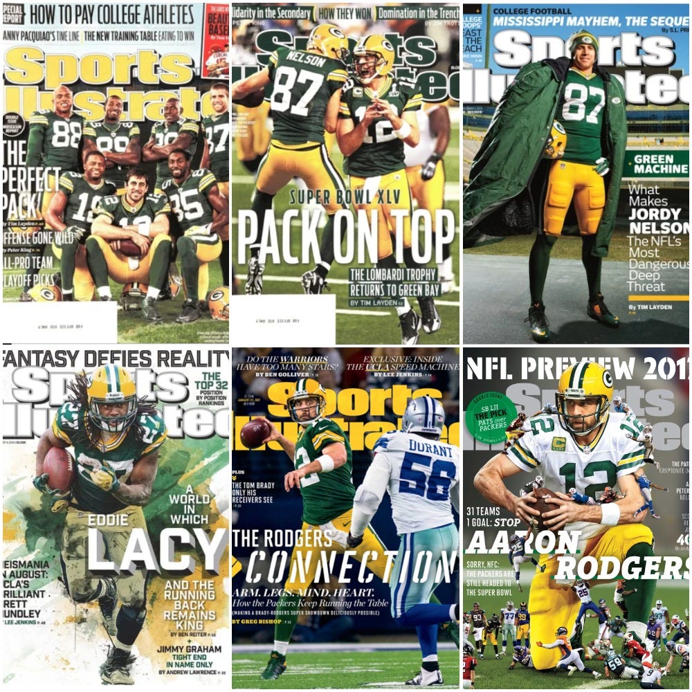 Wisconsin athletes appearing on cover 