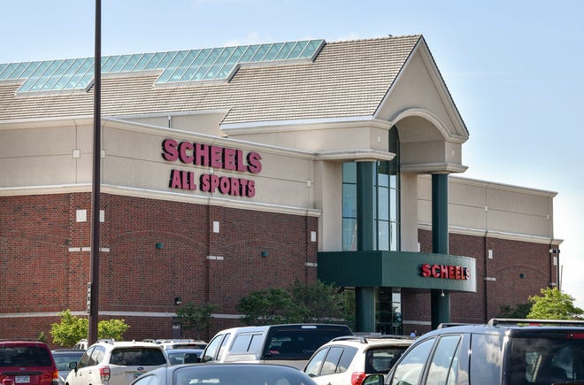 The SCHEELS store at Crossroads Center is pictured Friday, Aug. 23.
