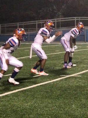 York High quarterback Tobee Stokes gets ready to take a snap on Friday night vs. Pittsburgh Central Catholic.