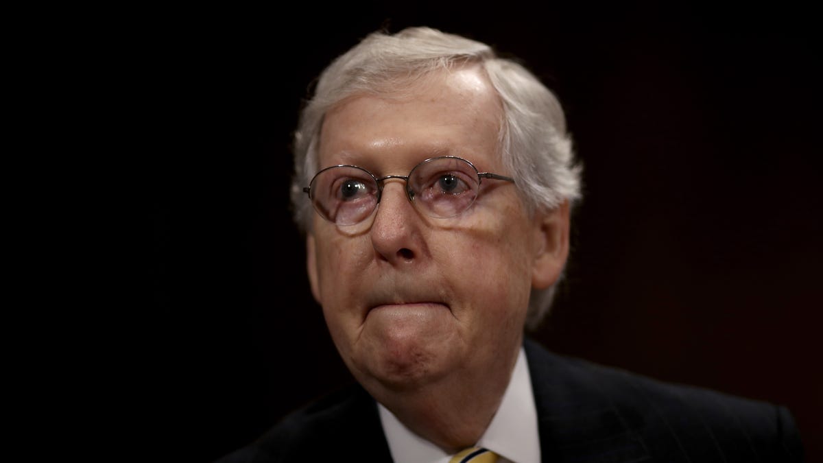 Senate Majority Leader Mitch McConnell (R-KY) attends a Senate Judiciary Committee hearing for Kenneth Charles Canterbury Jr.  and judicial nominees July 31, 2019 in Washington, DC. McConnell is one of several members of the Senate that have received an uptick in donations from pharmaceutical companies in 2019.