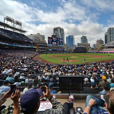 A general view of Petco Park during a June game.