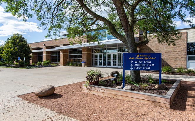 FILE PHOTO - Entrance to Kettle Moraine High School gymnasium as seen on Saturday, August 24, 2019.