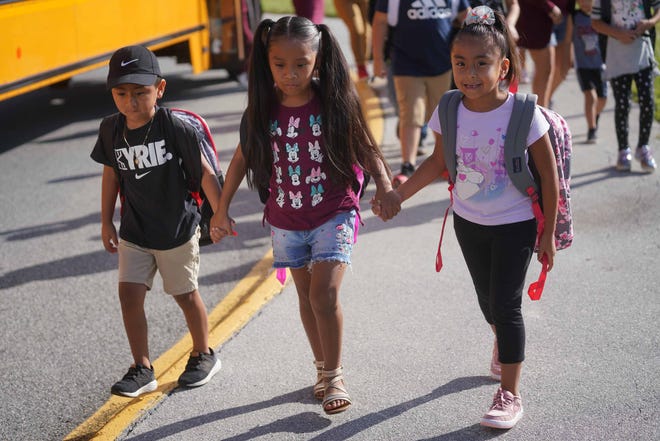 Students returned to Marbrook Elementary School on Monday morning for the first day of school in 2019.