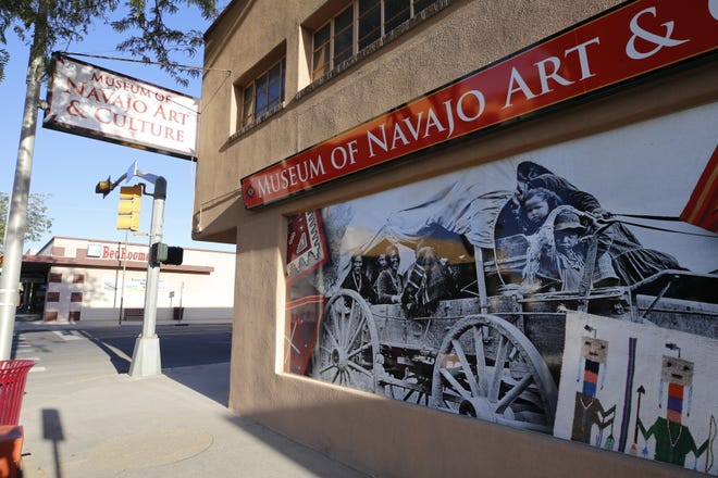 The new signage at the Museum of Navajo Art & Culture in downtown Farmington went up earlier this week.