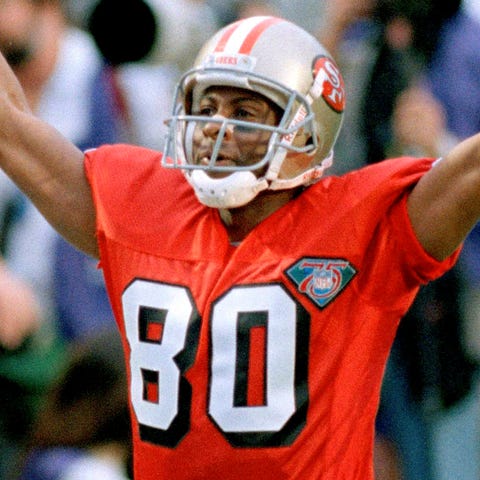 Jerry Rice won three Super Bowls with the 49ers.