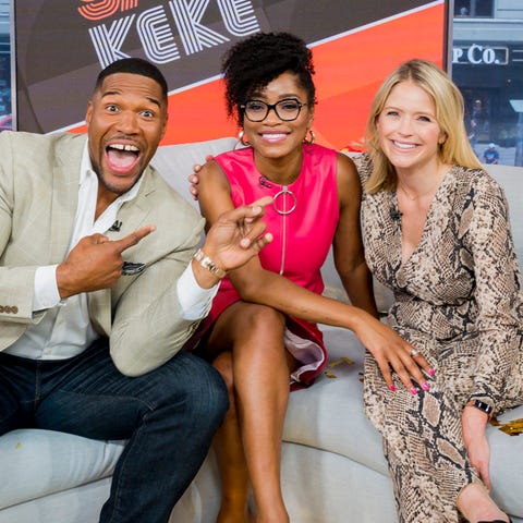 Keke Palmer, center, with her co-hosts Michael Str