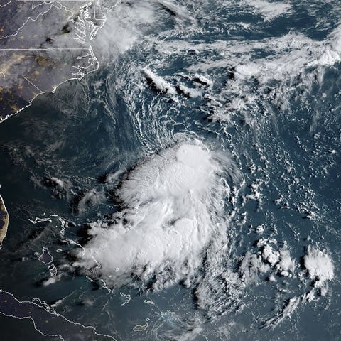 This satellite image obtained from NOAA/RAMMB, sho