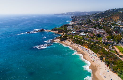 It’s easy to spend every minute soaking up the sand and surf in Laguna Beach, California.