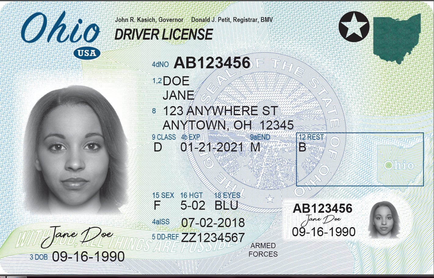 ontario drivers license number format