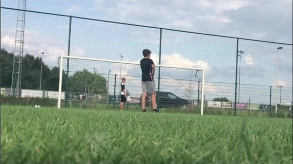 Teenager makes 'one in a million' shot with soccer