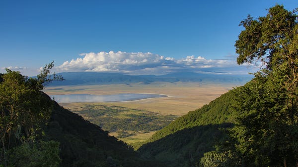 Ngorongoro Crater Tanzania overview from the crate