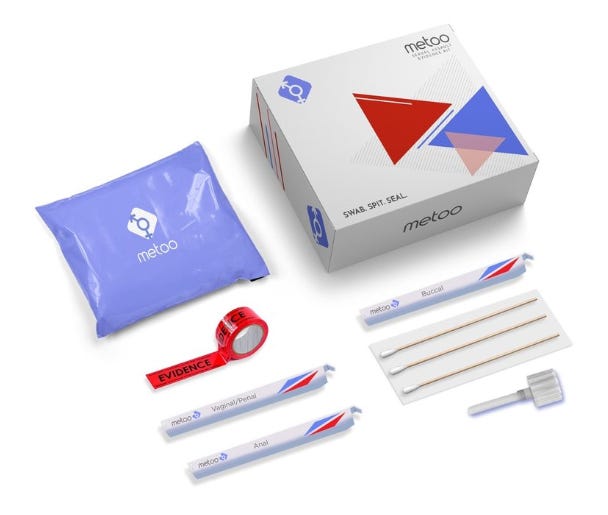 New-York based MeToo markets this kit as the "first ever sexual assault evidence kit for at-home use."