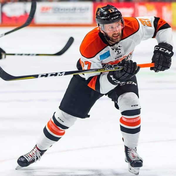 Craig Cescon, 33, recently signed by the Pensacola Ice Flyers, has played for 11 different professional teams during his career.