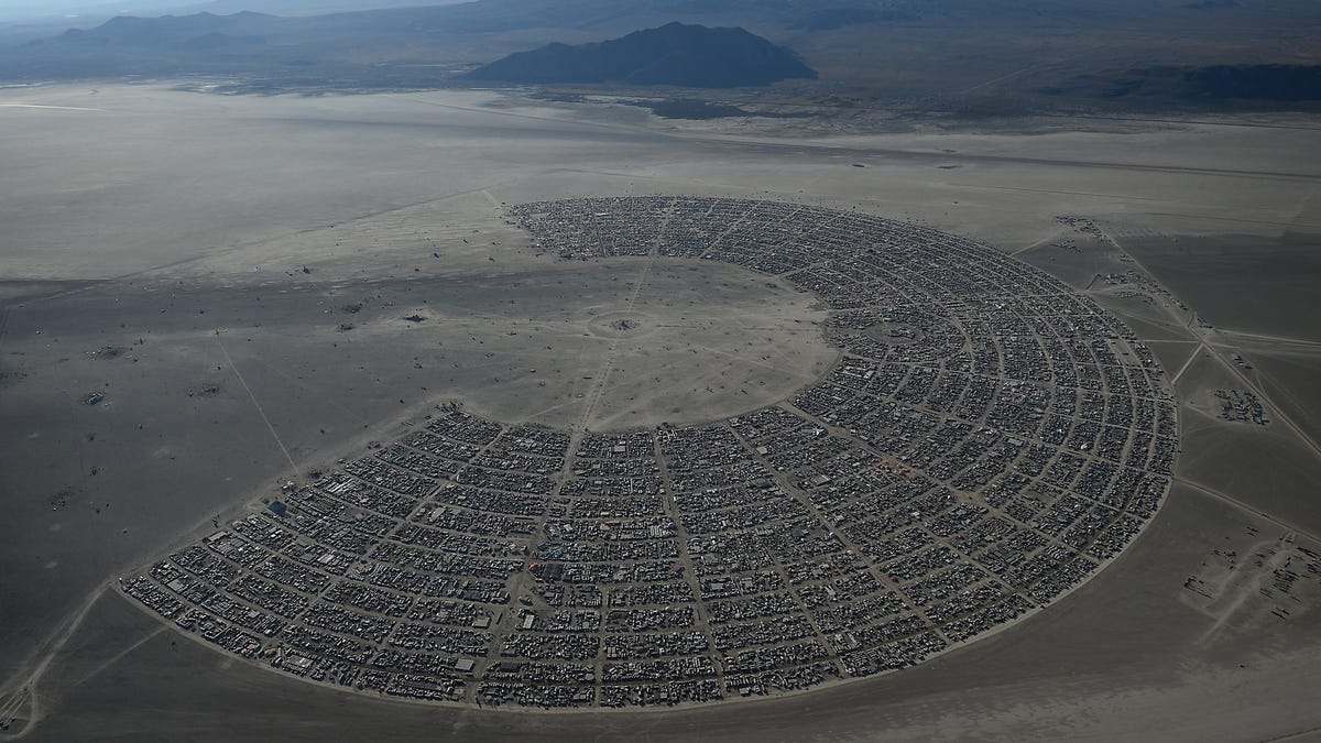 Burning Man 2019 from above Check out this aerial view of the playa!