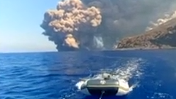 A volcano in Italy erupted in a massive explosion 