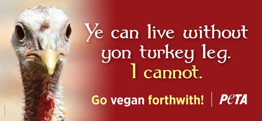 Ohio Renaissance Fest Attendees Get Message From Peta Protest Turkey Legs