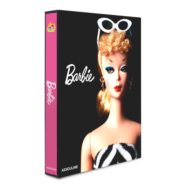 The publisher Assouline has released a high-end coffeetable book by Susan Shapiro, "Barbie: 60 Years of Inspiration."