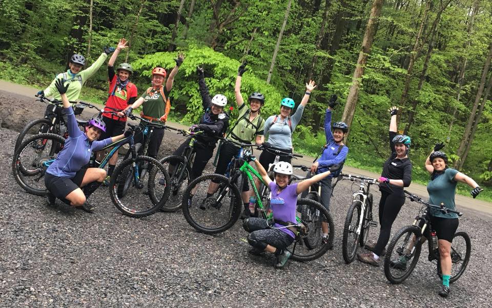 mountain bike group