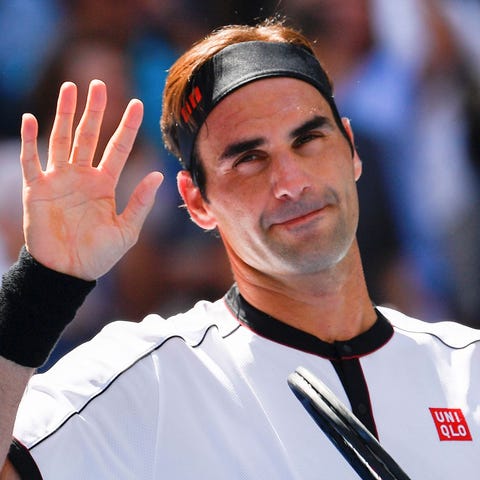 Roger Federer beat Daniel Evans in three sets Frid