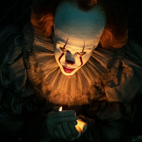 Pennywise (Bill Skarsgard) is back to enticing you