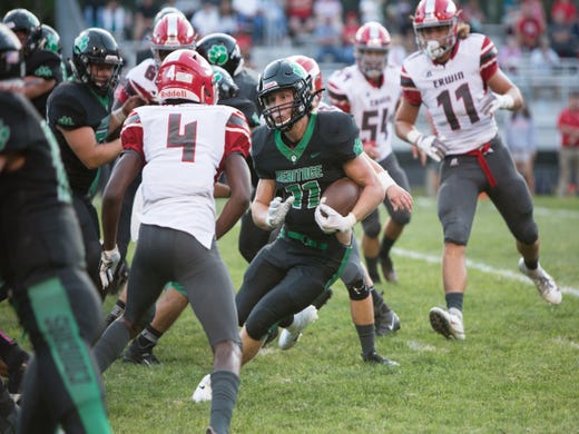 High School Football Mountain Heritage Wears Down Erwin