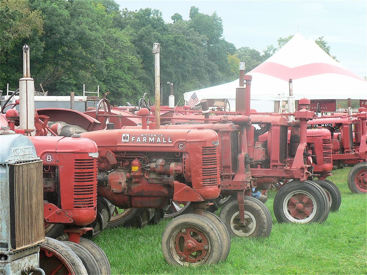 These old tractors are 100 years old and still running