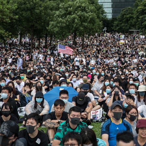 Protest in Hong Kong on Sept. 2, 2019.