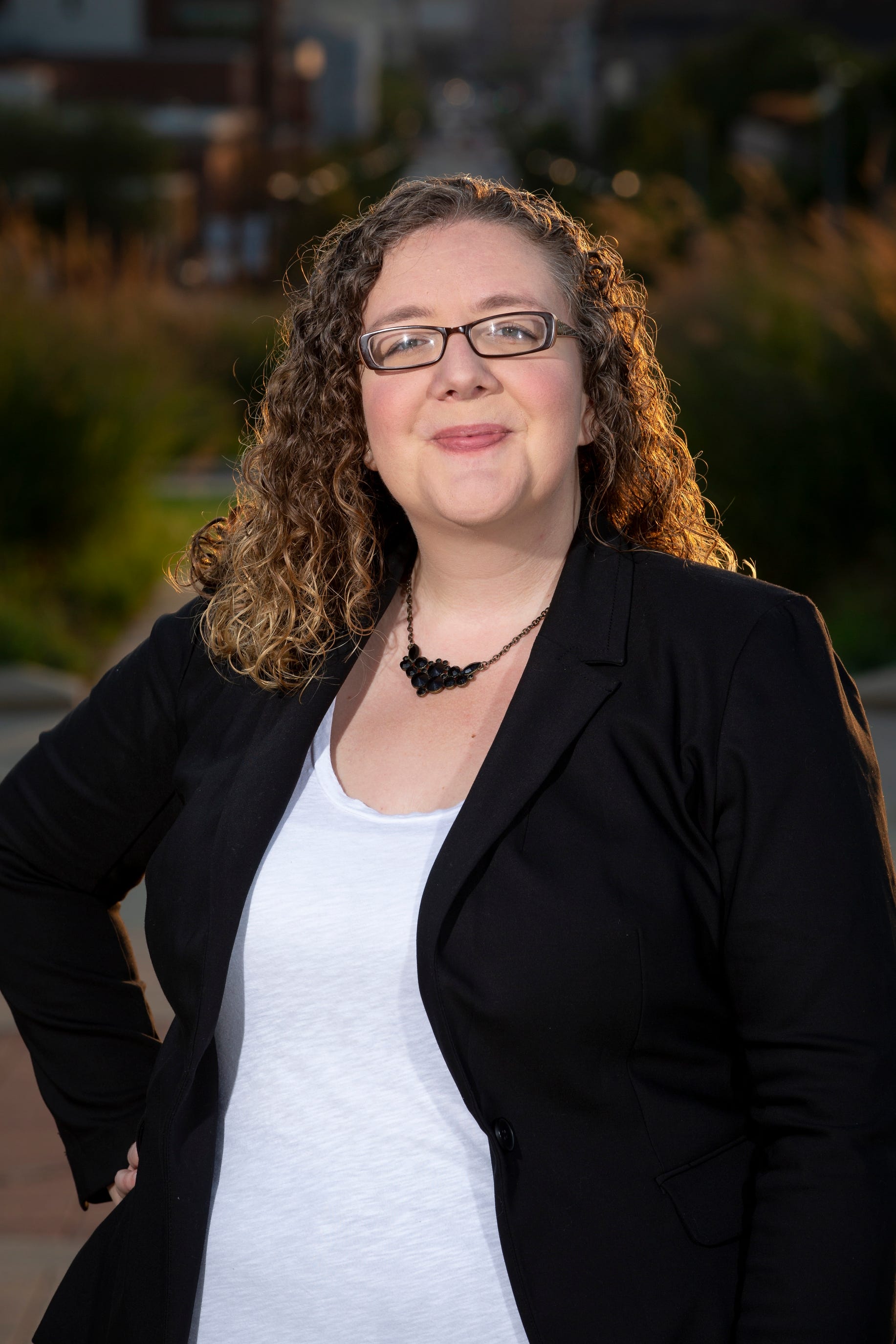 Iowa State Director for Julián Castro, Cynthia Sebian-Lander, poses for a portrait on Tuesday, Sept. 3, 2019 in Des Moines.