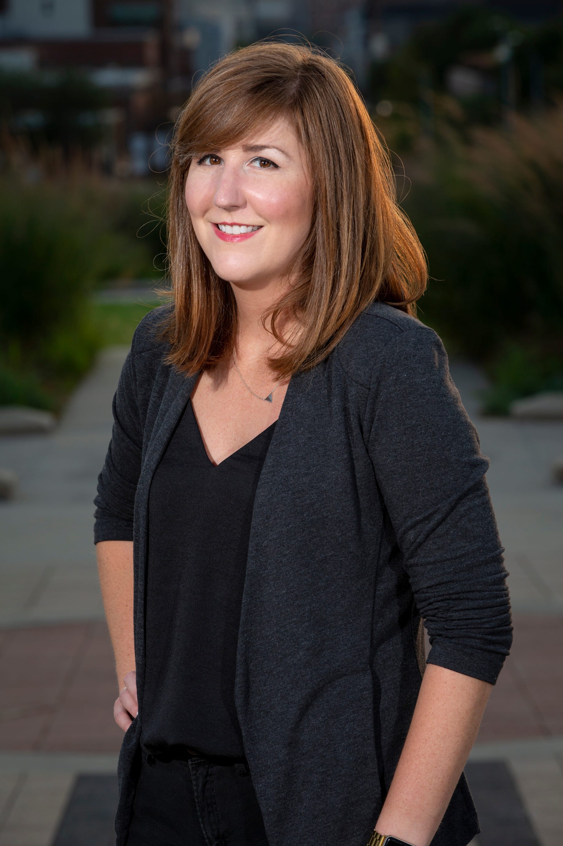 Iowa State Director for Amy Klobuchar, Lauren Dillon, poses for a portrait on Tuesday, Sept. 3, 2019 in Des Moines.