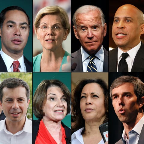Ten Democratic presidential candidates qualified f