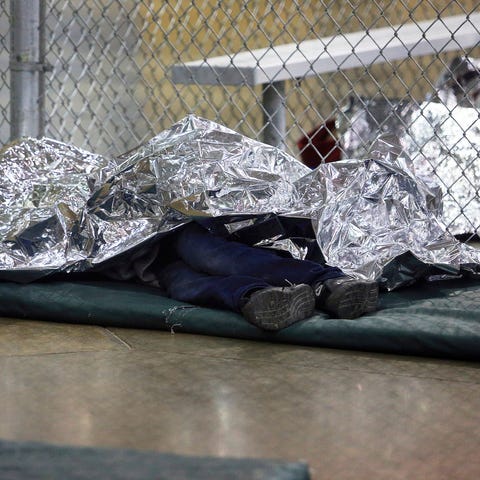 MCALLEN, TX – A detained immigrant sleeps under my