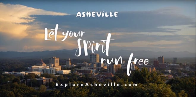 A new series of advertisements commissioned by Explore Asheville and the Buncombe County Tourism Development Authority showcases Asheville as a destination to travelers and features the tagline "let your spirit run free."