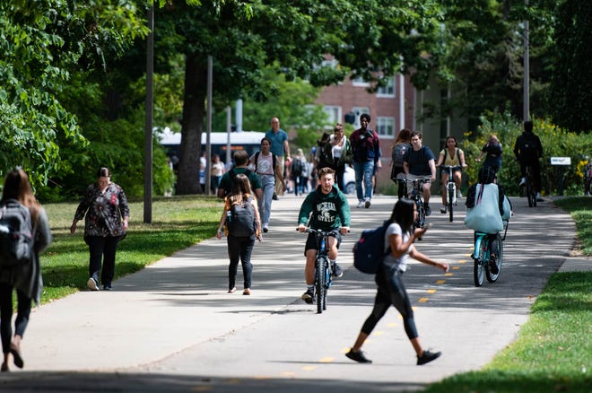 Among Michigan State University's challenges this fall: Convincing its students and new students to enroll, despite what could be a very different experience.