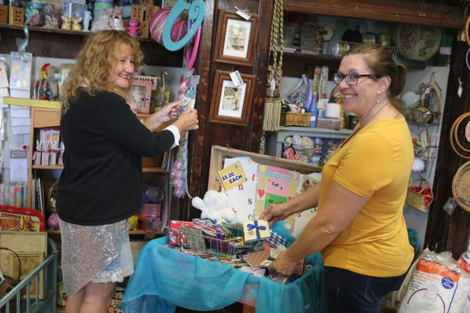 In July, Bobbi Lemon and Lynnette Saucedo opened The Art Sanctuary, where they work on and sell “upcycled” art at the Truth Ministries building, 3260 State Rd., across from the Erie-Ottawa International Airport.