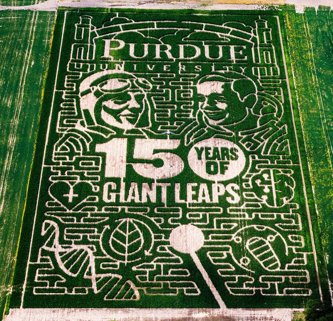 Exploration Acres' Purdue-themed corn maze won USA Today's readers' choice best corn maze, Purdue News Service announced on Friday.