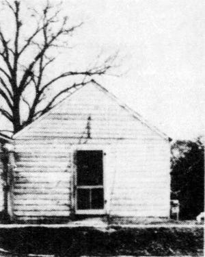 The office of Dr. Buster Littell on North Union Street in Opelousas shown just prior to its demolition on April 11, 1940.