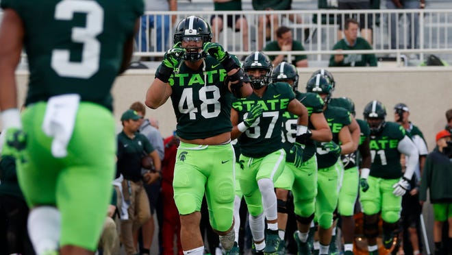 Michigan State Football Glows With Neon Uniforms Vs Western Michigan