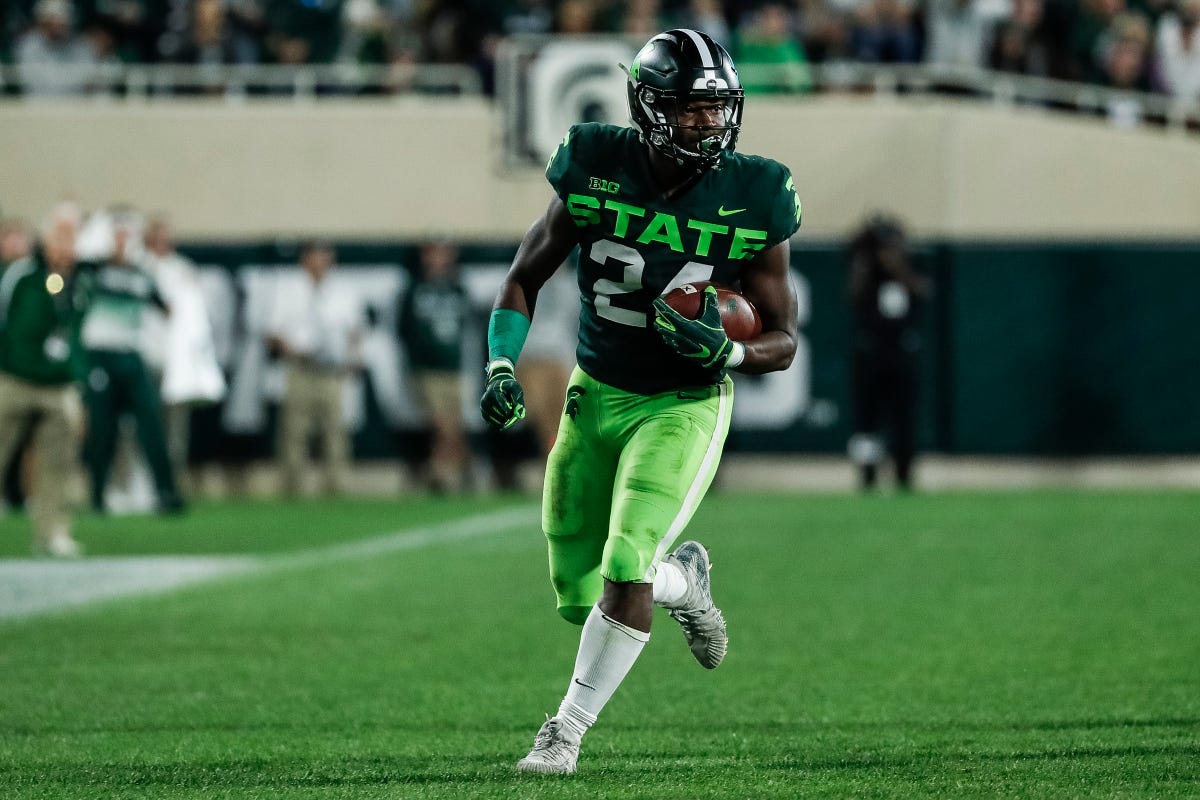 Michigan State Football New Big Play Weapon Elijah Collins Michigan State Football New Big Play Weapon Elijah Collins