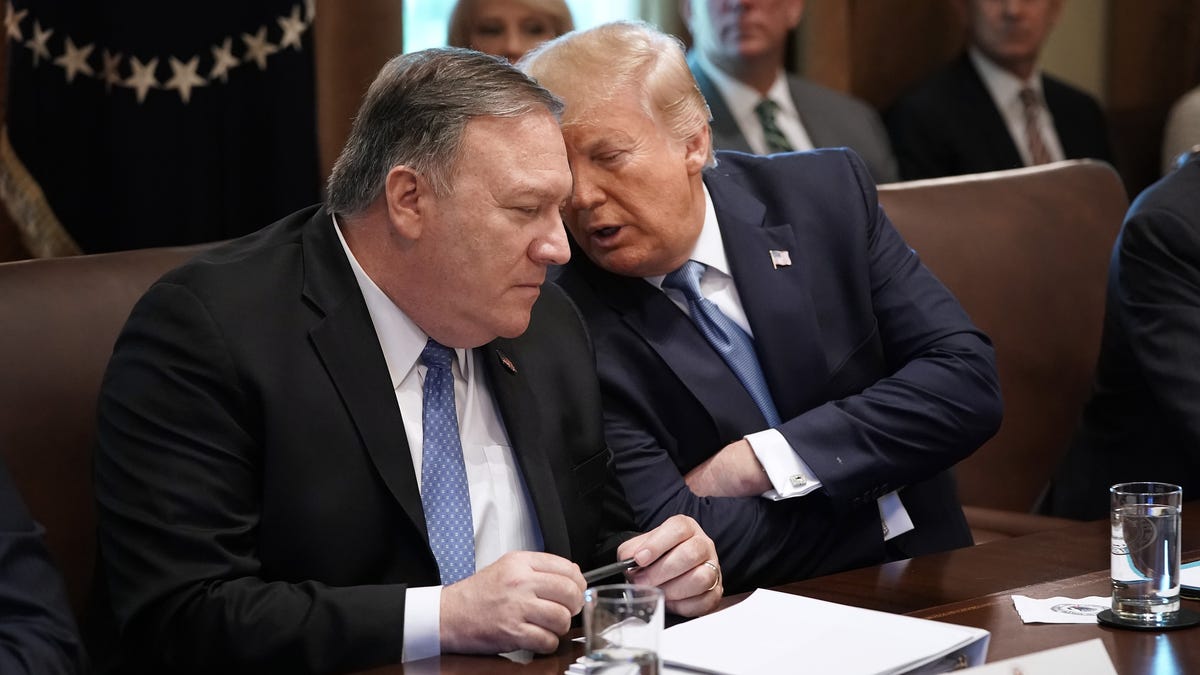 President Donald Trump and Secretary of State Mike Pompeo.