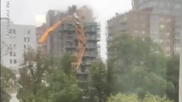 A crane collapsed onto buildings in Nova Scotia be