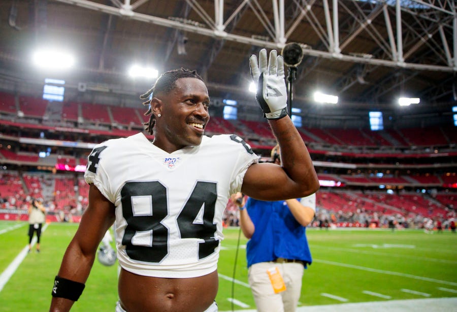 Antonio Brown never played a game for the Raiders.