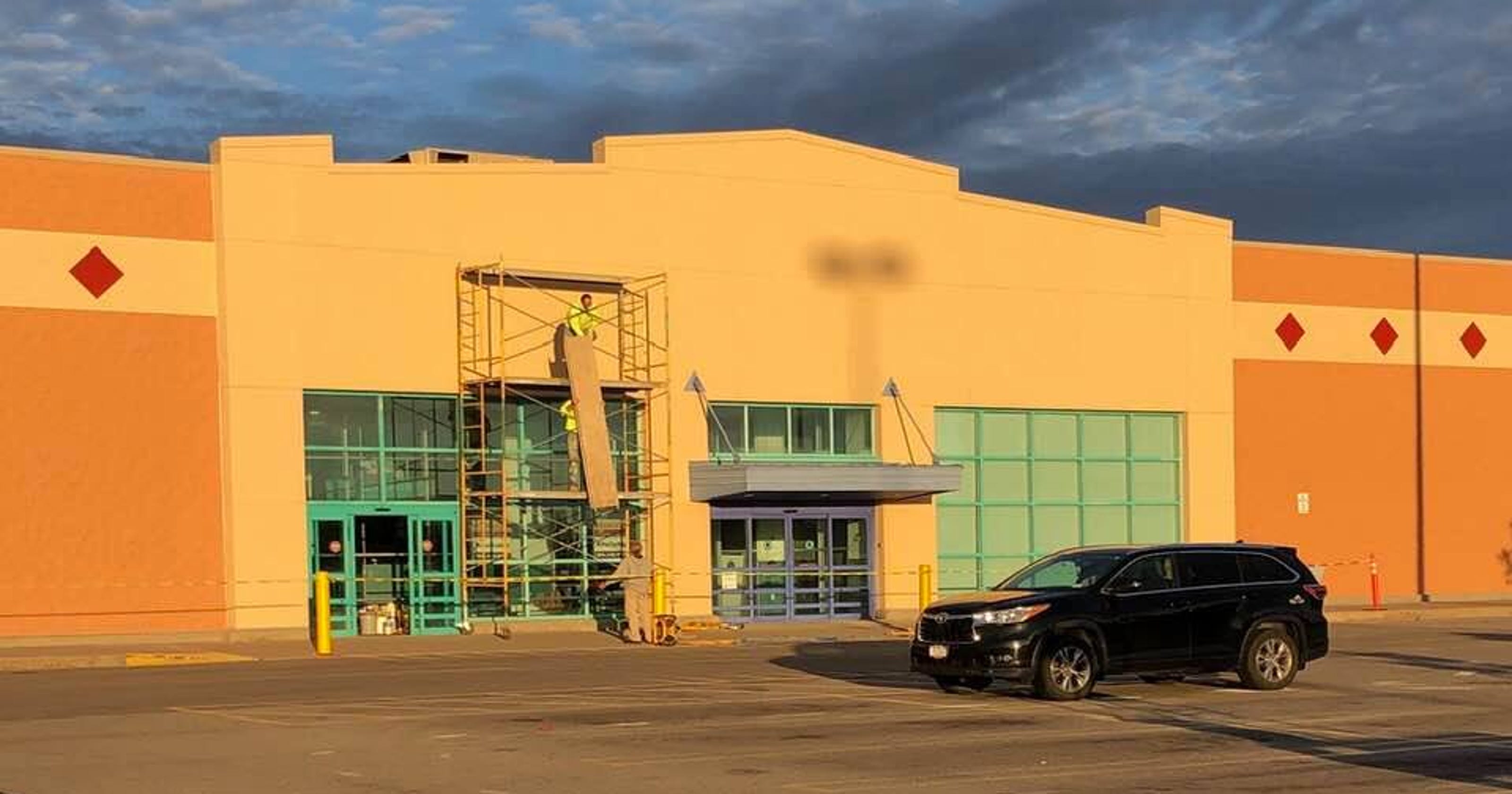 Babies R Us Facade work being done at former store in Henrietta