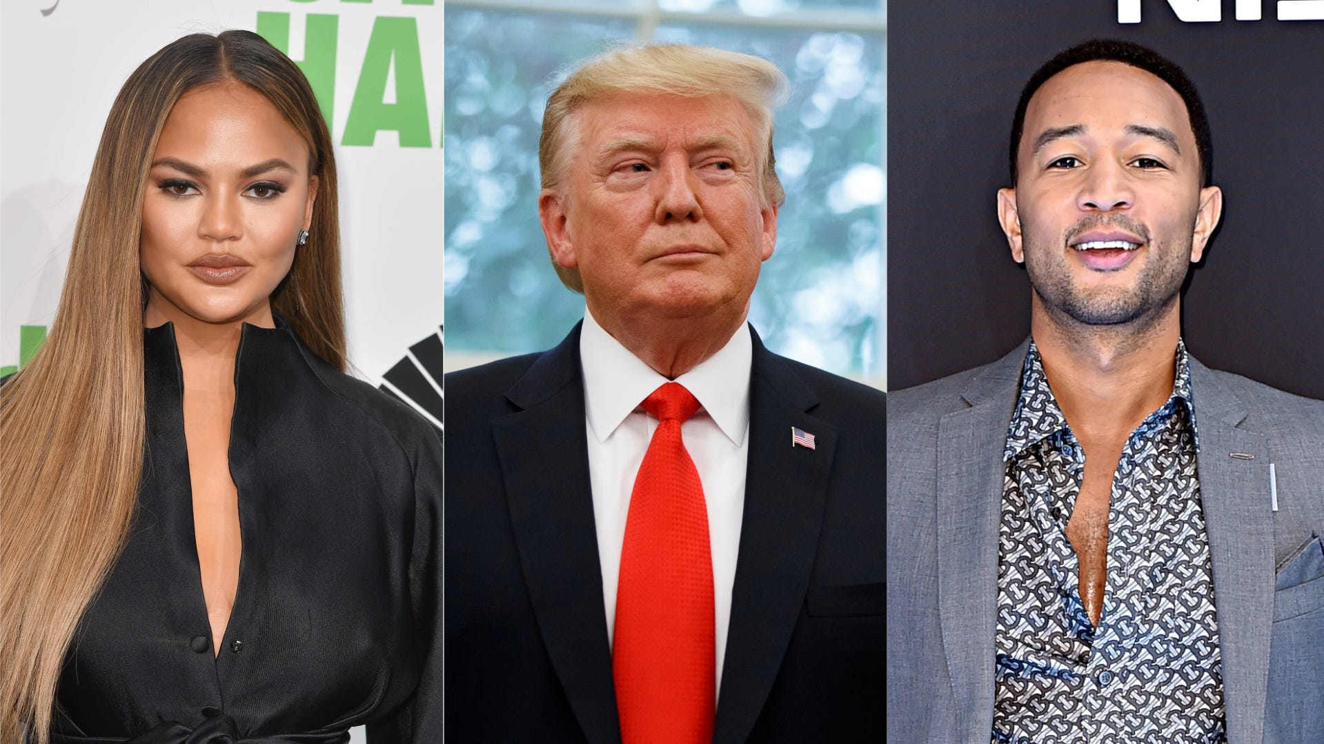 Donald Trump S John Legend Tweets Meghan Mccain Backs Chrissy Teigen