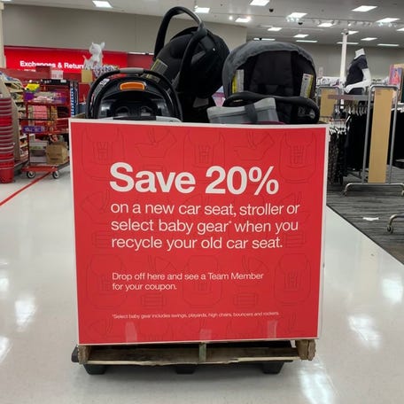 Target regularly holds car seat trade-in events.