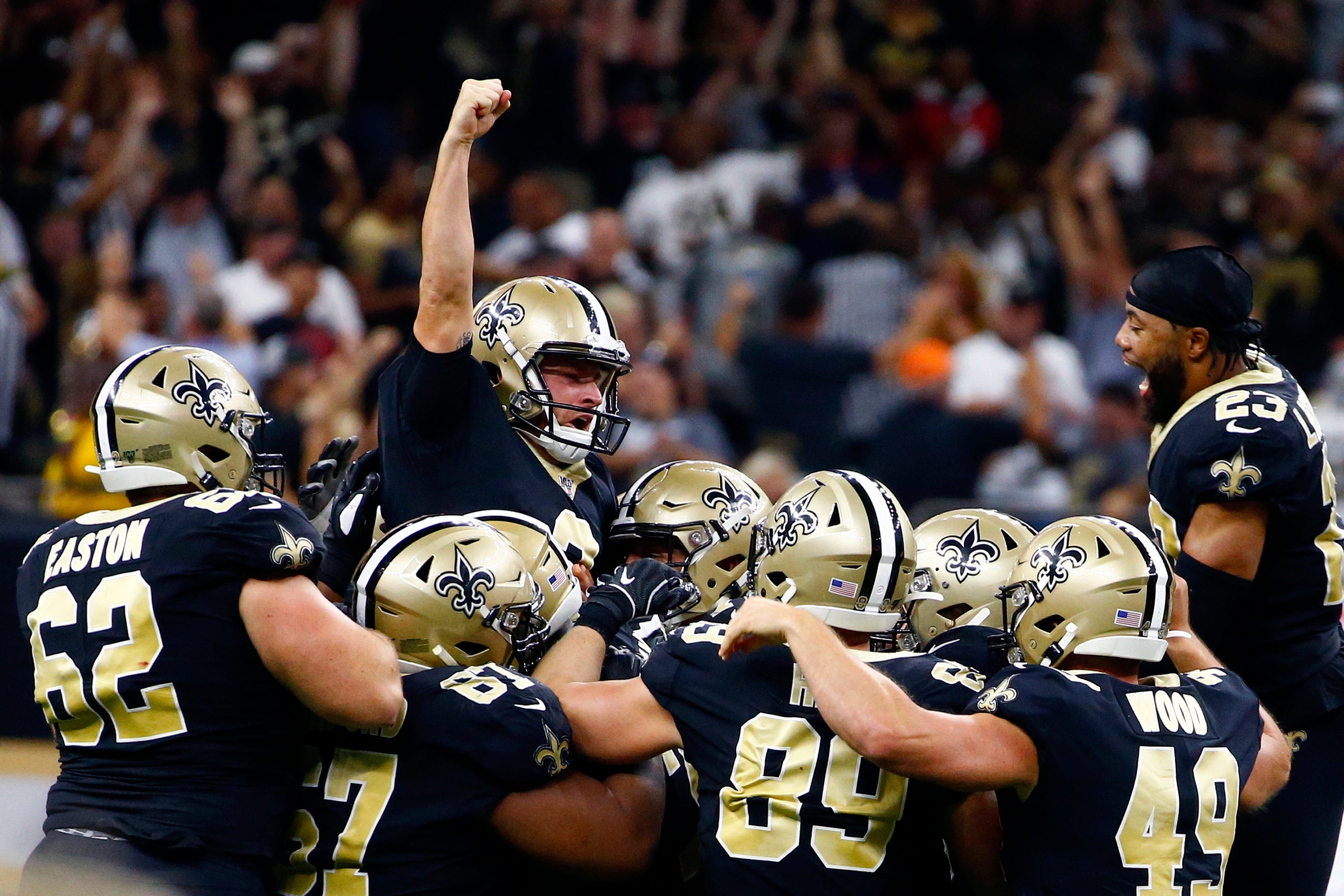 Saints beat Texans on Wil Lutz's field goal at the buzzer in wild finish at Superdome