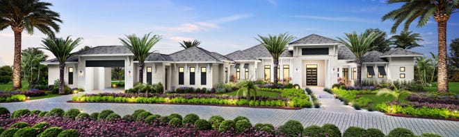 One of two models available at Quail West, The Streamsong, will feature 5,295 square feet under air and a 1,191 square foot outdoor living area.
